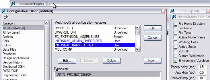 Environment variables